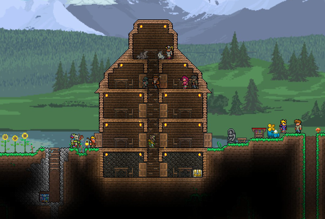 Terraria: neue Welt mit Viewern